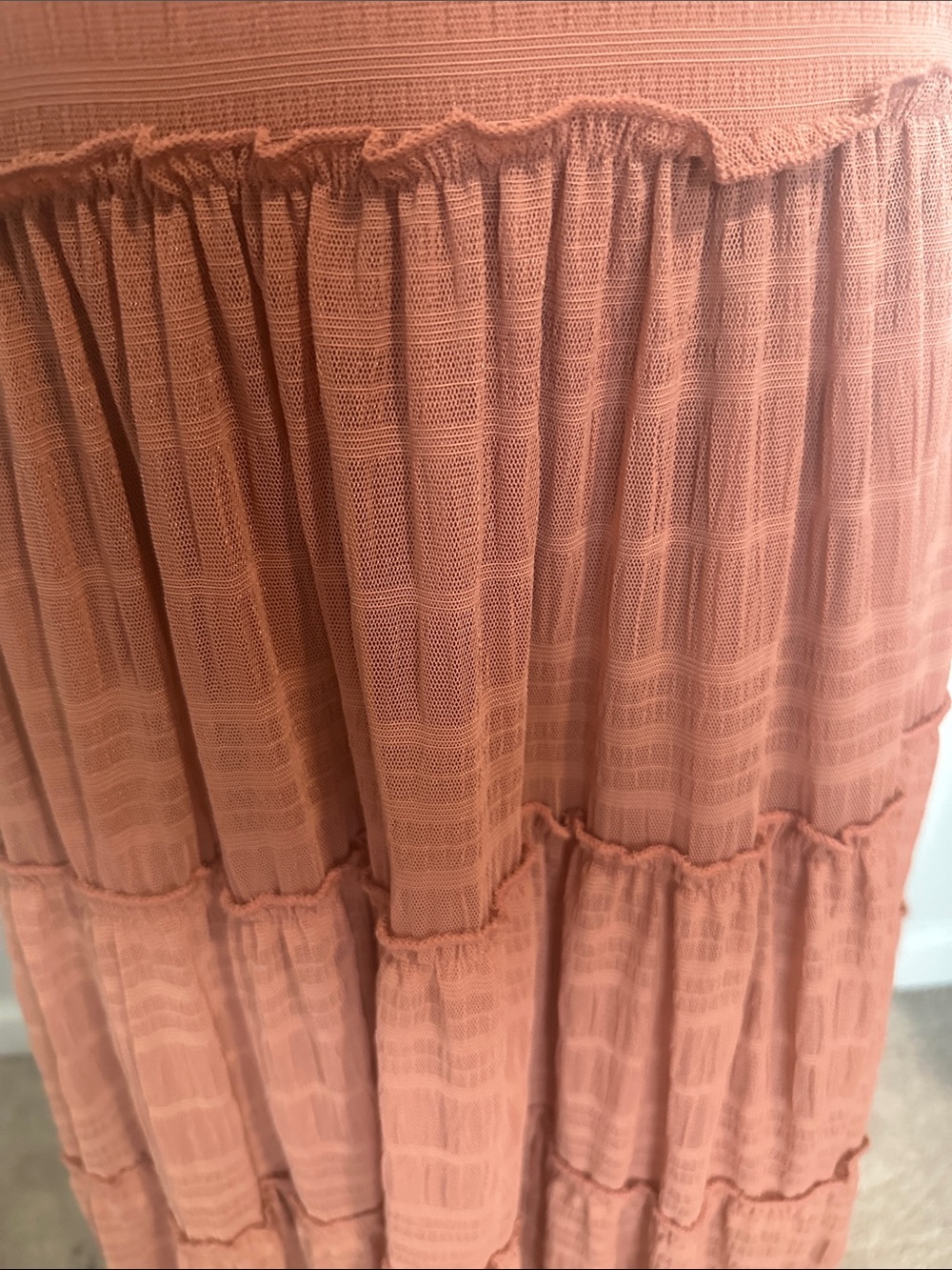 Max Studio Rust-Tone Boho Maxi Dress - Picture 4 of 6